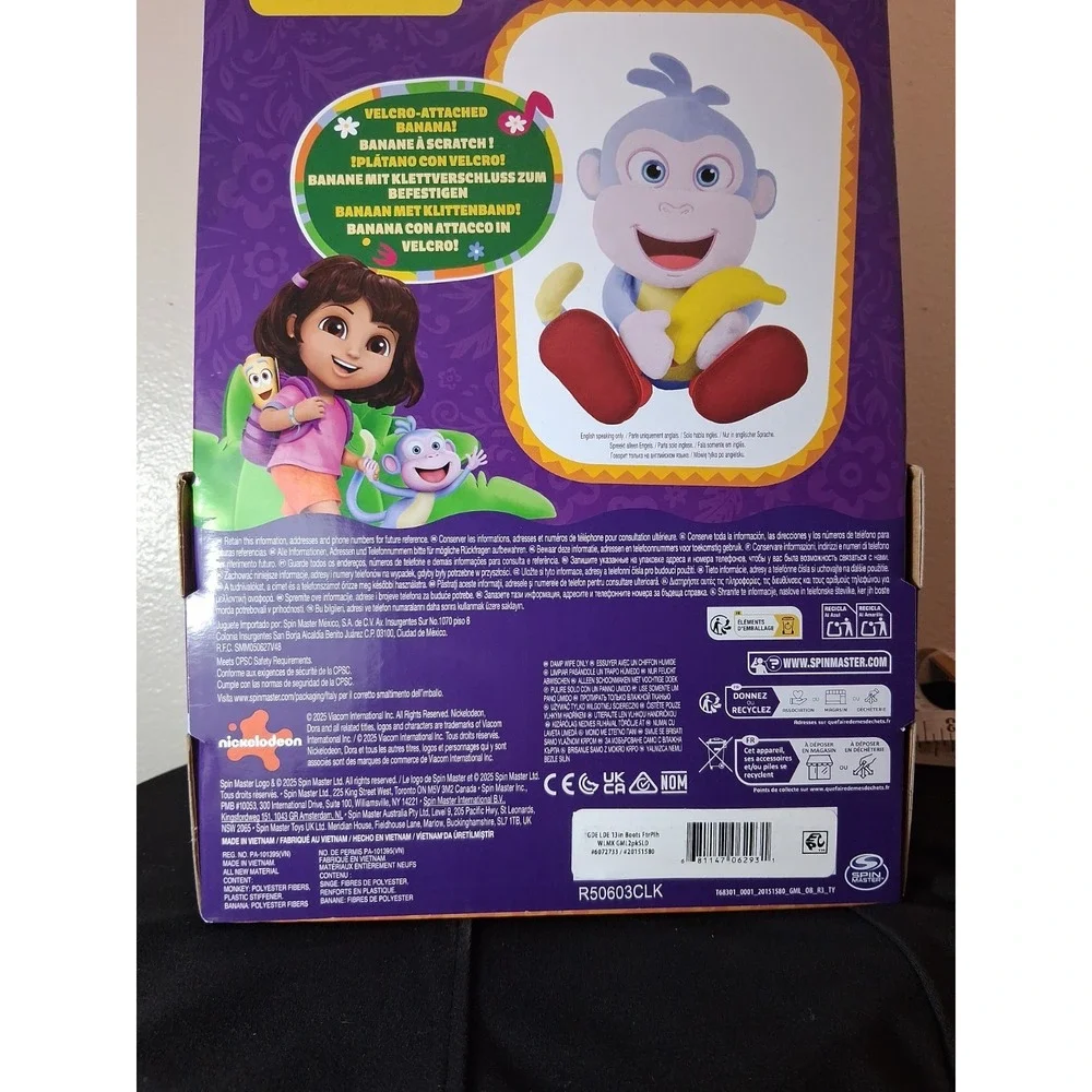 Christmas gift Boots Monkey Dora Explorer Singing Large 12